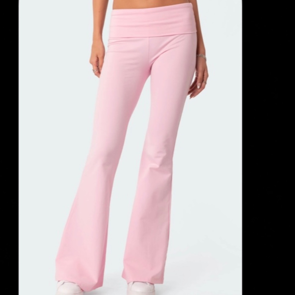 Edikted foldover flared leggings